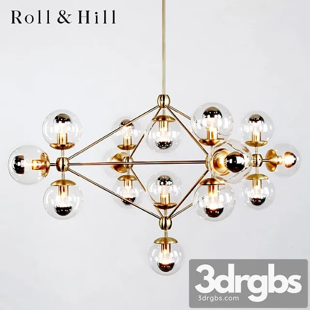 Modo chandelier - roll & hill 3D Model Free