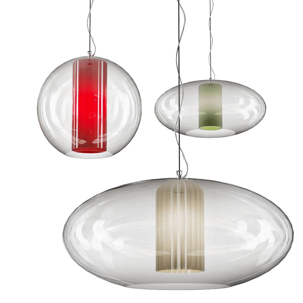 MODO LUCE SRL - Pendant lamp Bolla Ellisse 3D Model