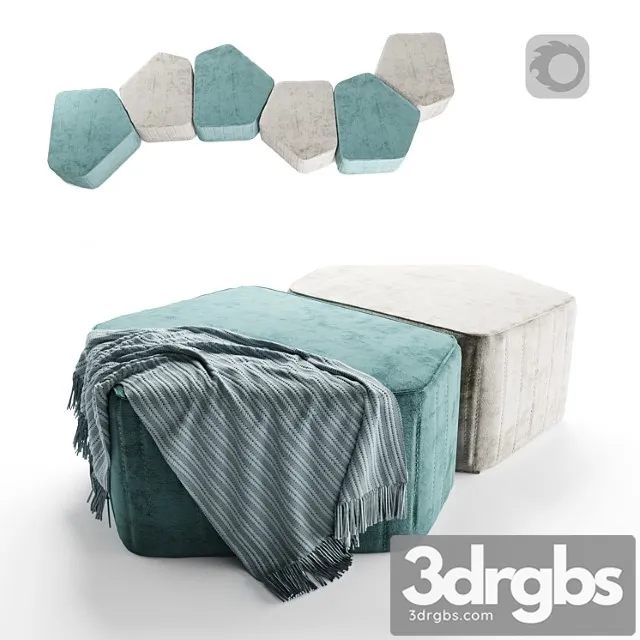 Modo ottoman 2 3D Model Free