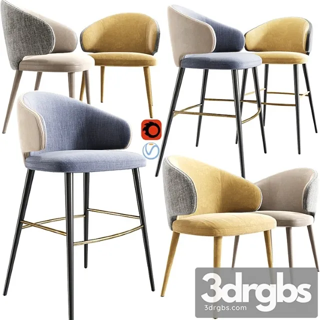 Modrest carlton bar and dining chair