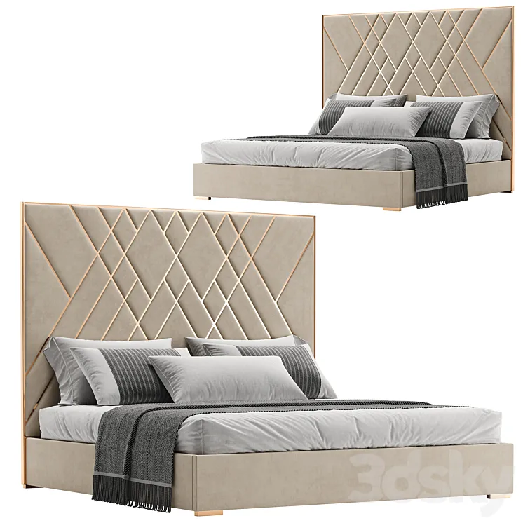 Modrest Eldora Bed 3D Model Free