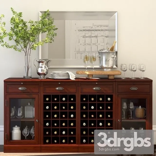 Modular Bar Buffet Wine Grid Bases Cabinet Free Download