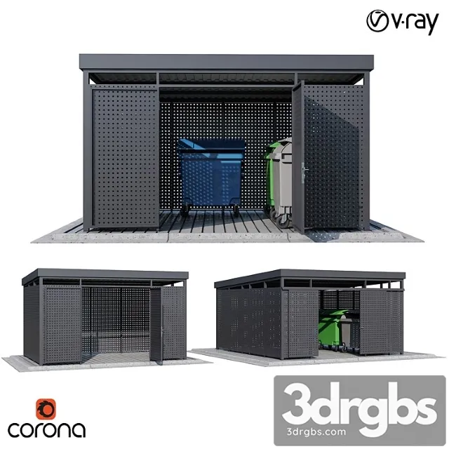 Modular boxes set2 3D Model Free
