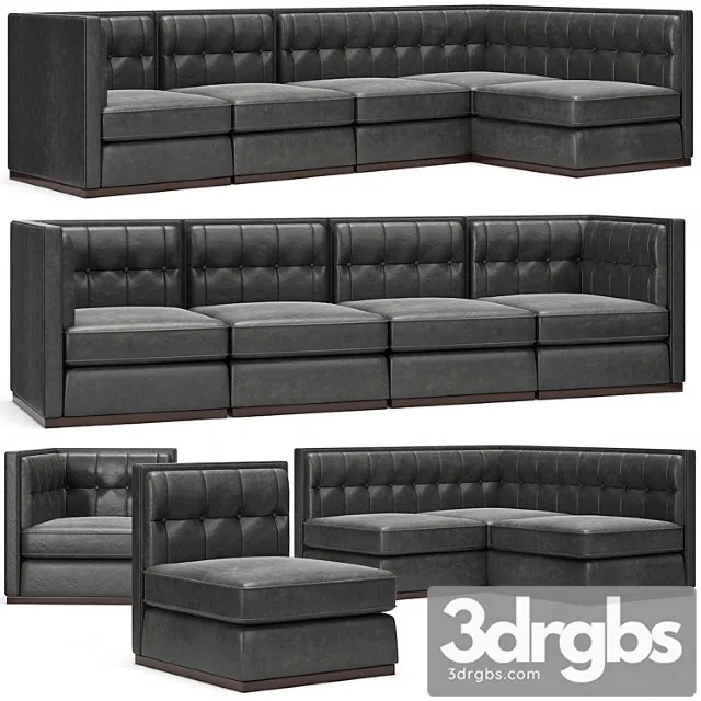 Modular club sofa 2 3D Model Free
