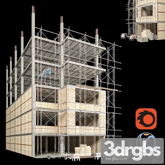 Modular Construction Site 3 3D Model Free