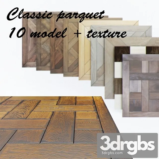 Modular Flooring Classical 3D Model Free
