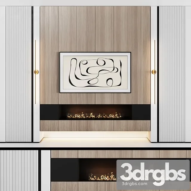 modular in modern style with decor 03 3D Model Free