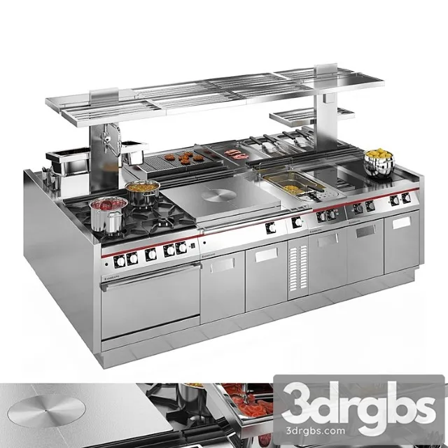 Modular Kitchen Angelo Po ICON9000 3D Model Free