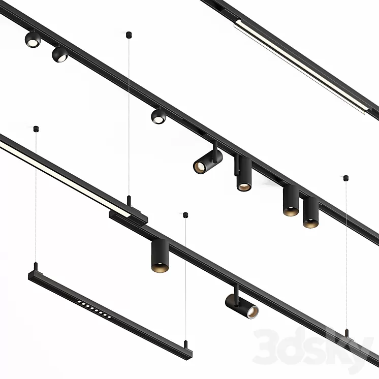 Modular Lighting Instruments Pista surface 3D Model