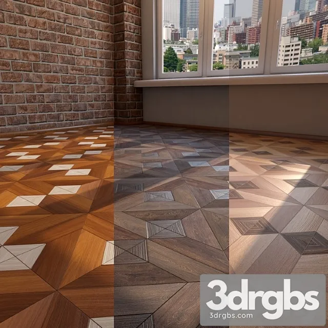 Modular Parquet 3D Model Free
