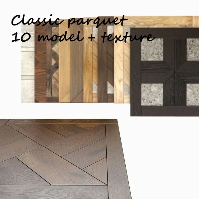 Modular parquet classic 3D Model
