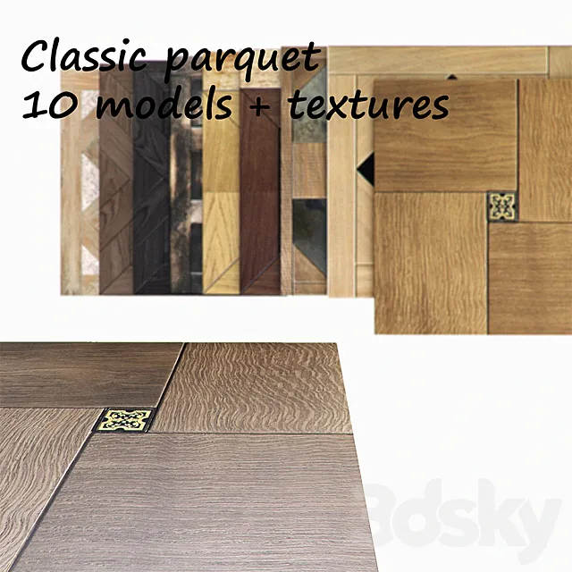 Modular parquet. classic 3DModel