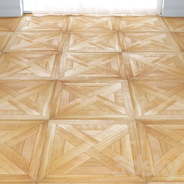 Modular parquet Trianon from the company Coswick. 3D Model