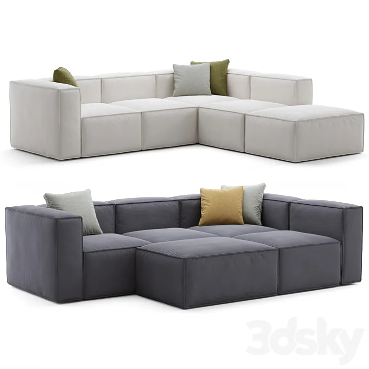Modular Relax Sofa Sonit Tavola 3D Model Free