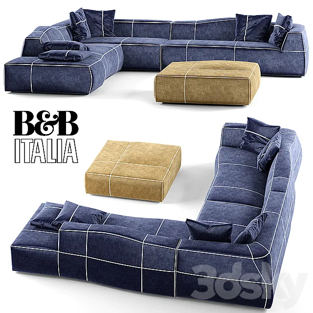 modular sofa b & b bend sofa 3DModel