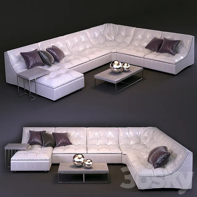 Modular sofa bed Estetica Malta 3DModel