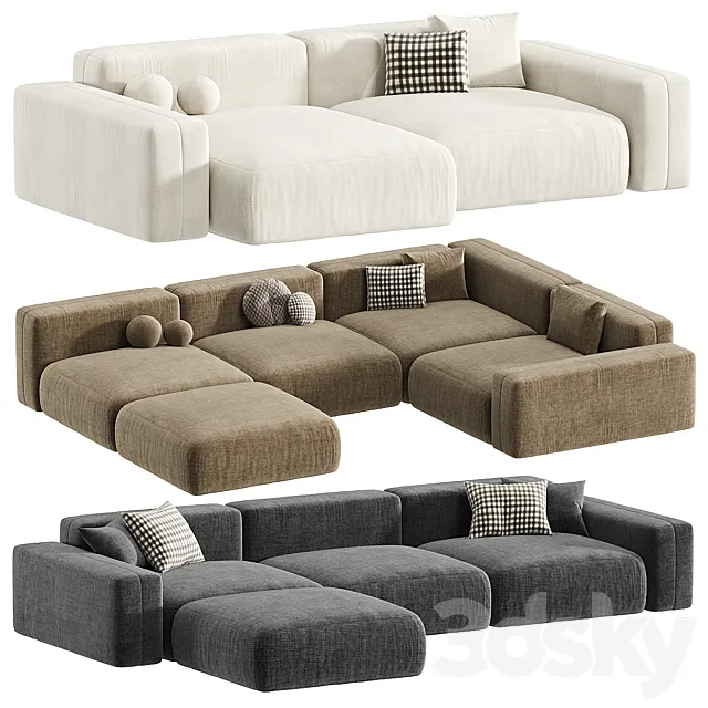 Modular sofa BON ONE 33 3D Model