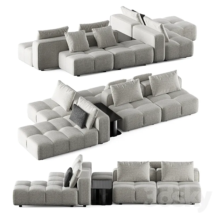 Modular sofa Bonamour Bonaldo 3D Model Free
