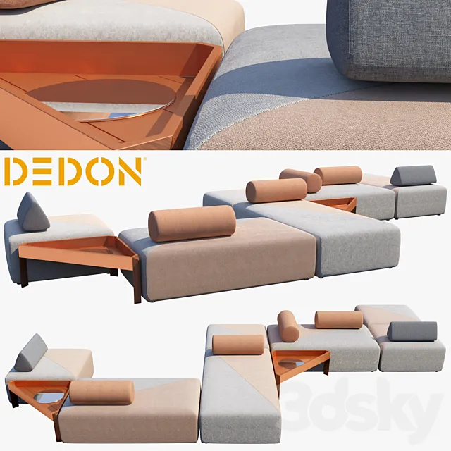 Modular sofa Brixx Dedon Free Download