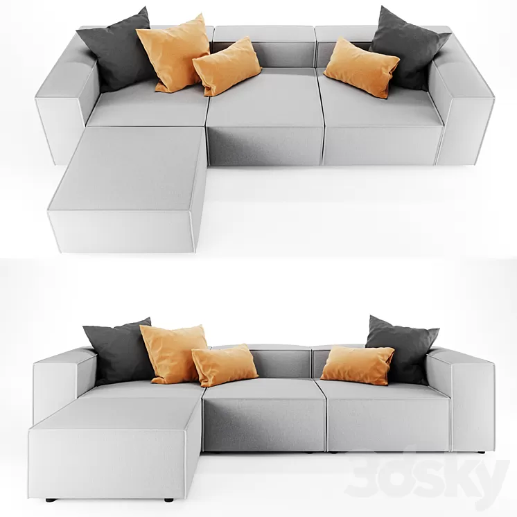 "Modular sofa ""Combi""" 3D Model