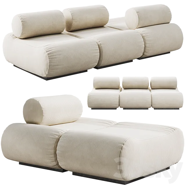 Modular sofa Corbi Trio 3DModel