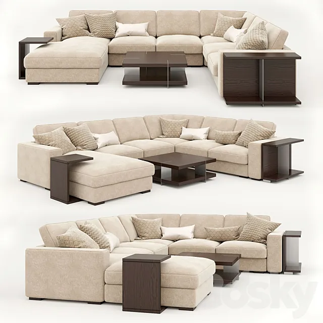 Modular sofa DOMINO 3D Model