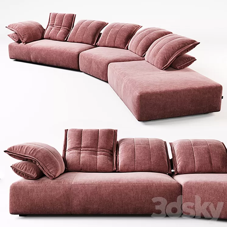 Modular sofa Flick Flack - Ditre Italia. 3D Model Free