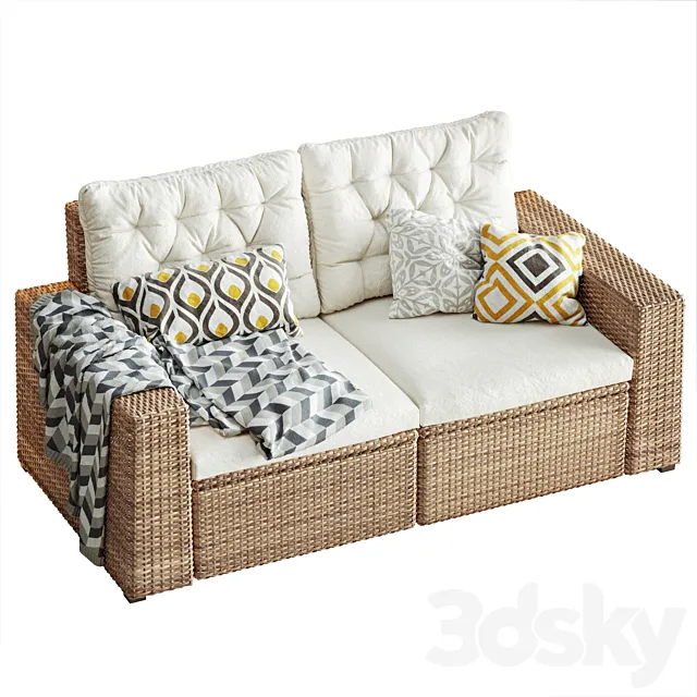 Modular sofa IKEA Solleron 3D Model