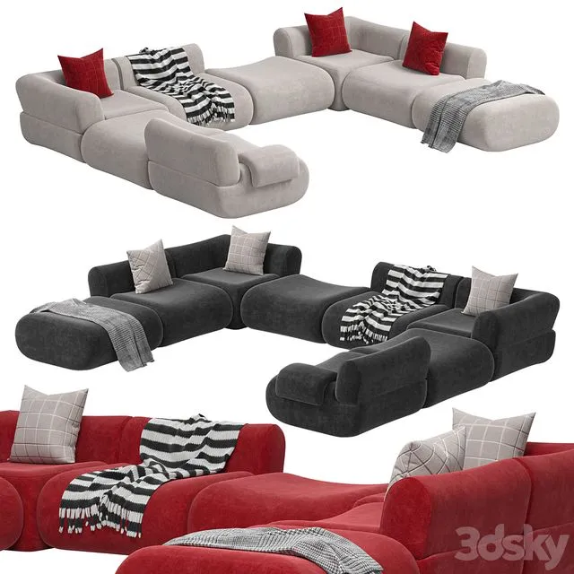 Modular Sofa Jardan Furneture Lemmy 3D Model