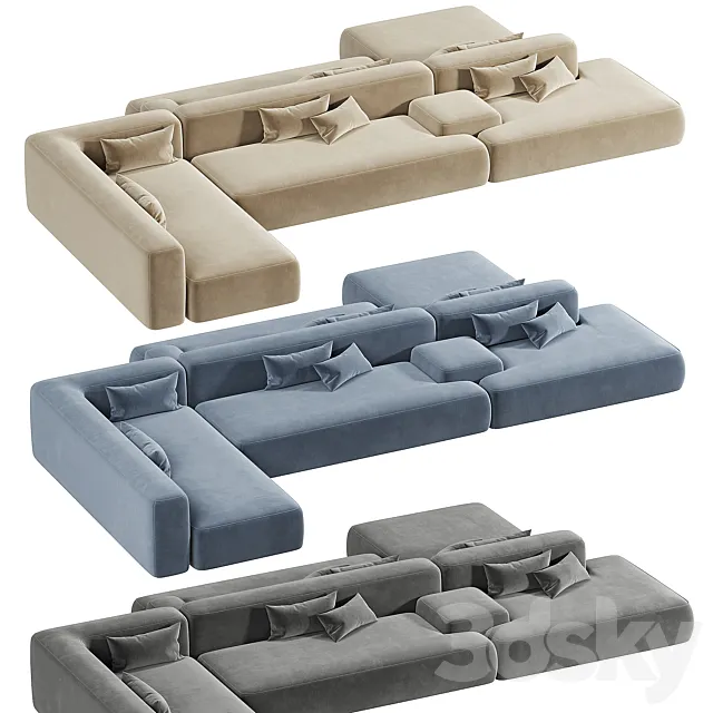 Modular sofa Lema Cloud 3D Model