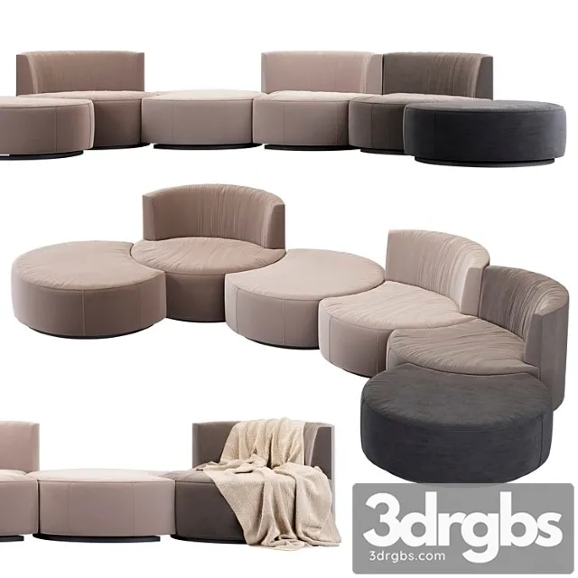 Modular sofa mussi italy sedutalonga 2 3D Model Free