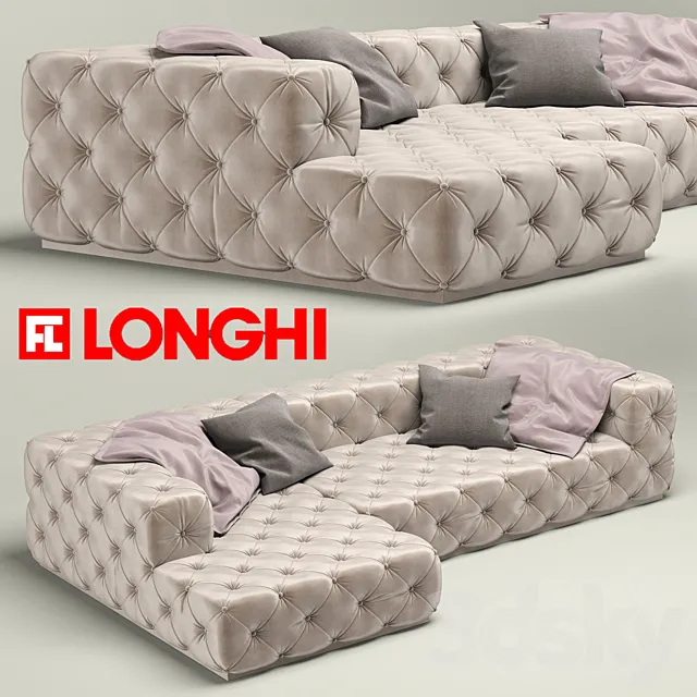 Modular sofa Must. Longhi 3DModel