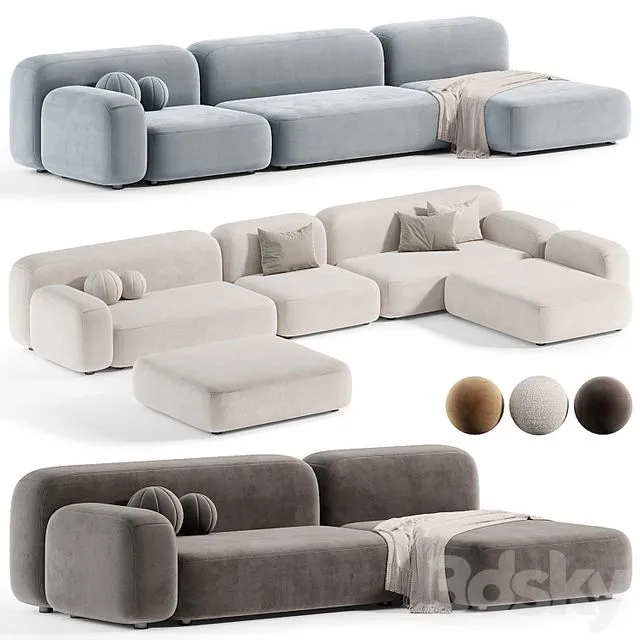 Modular Sofa Ribble-3 by Divan 3D Model