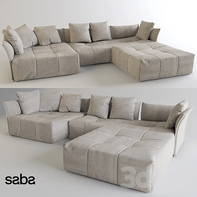 Modular sofa Saba Pixel 3D Model