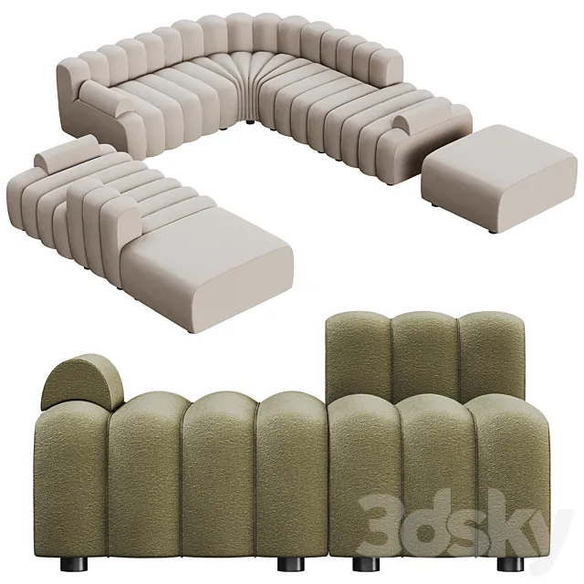 Modular sofa STUDIO by NORR11 3DModel