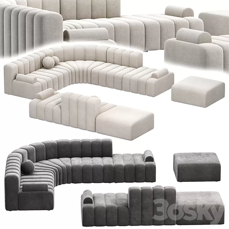 Modular Sofa STUDIO by NORR11 sofas 3D Model Free