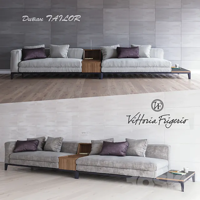 Modular sofa TAILOR (two variants of the fabric) 3D Model