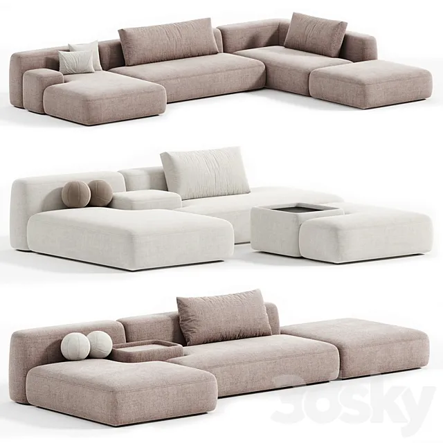 Modular sofa Tasos 3D Model