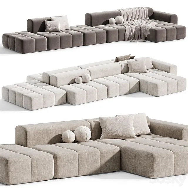 Modular sofa Verdon By Retehome 3D Model