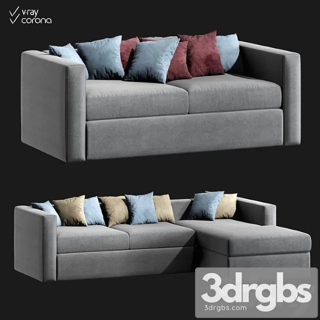 Modular Sofas Yamni Lounge 3D Model Free