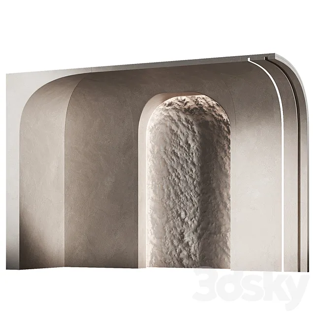 Modular wall decorative panels 11. Rounded arched openings. Free Download