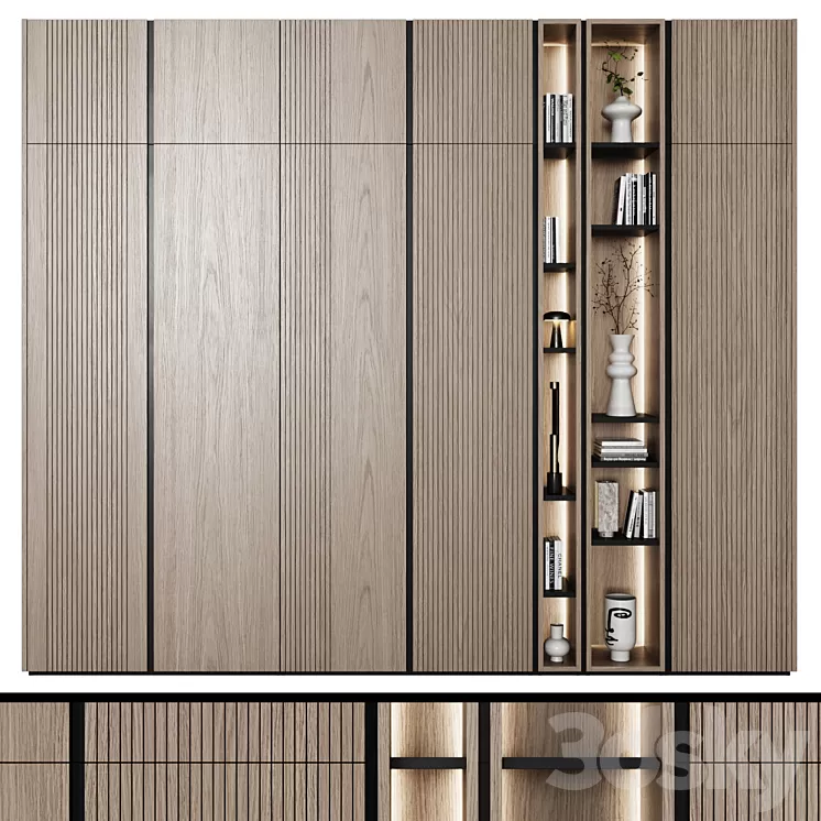 Modular wardrobes in modern style 62 3D Model