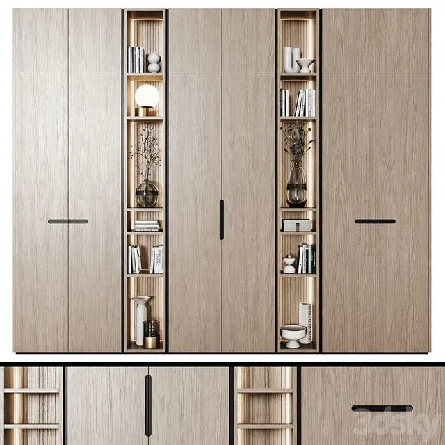 Modular wardrobes in modern style 67 3D Model