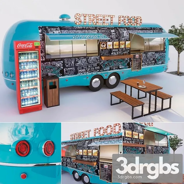 Module for outdoor cafes supplemented 3D Model Free