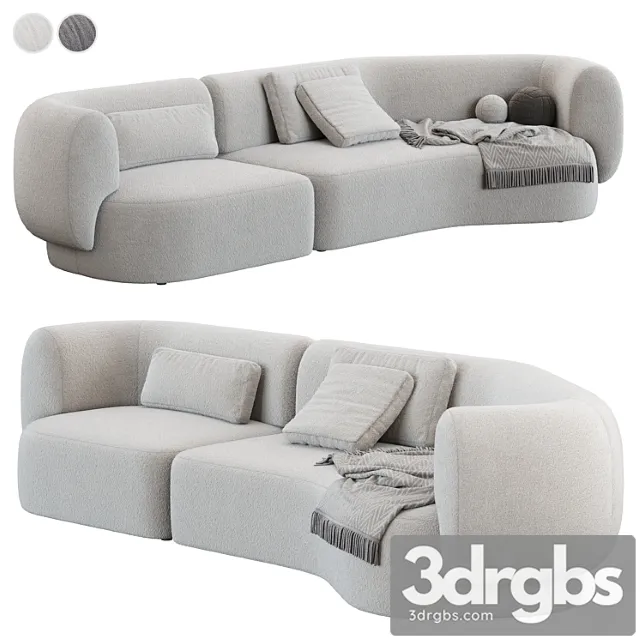 Modulnyi Divan Hug Modular Sofa Composition 01 3D Model Free
