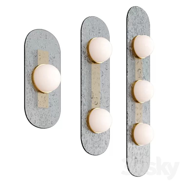 MODULO WALL LIGHT by CTO Lighting 3D Model Free