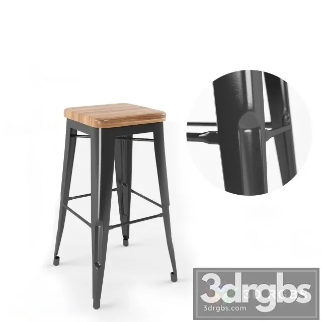 Modway Promenade Stool 3D Model Free