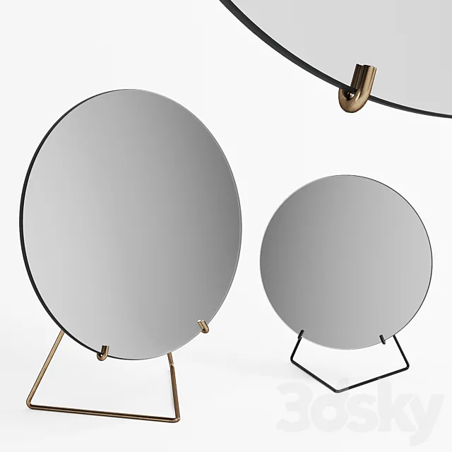 Moebe standing mirrors 3D Model