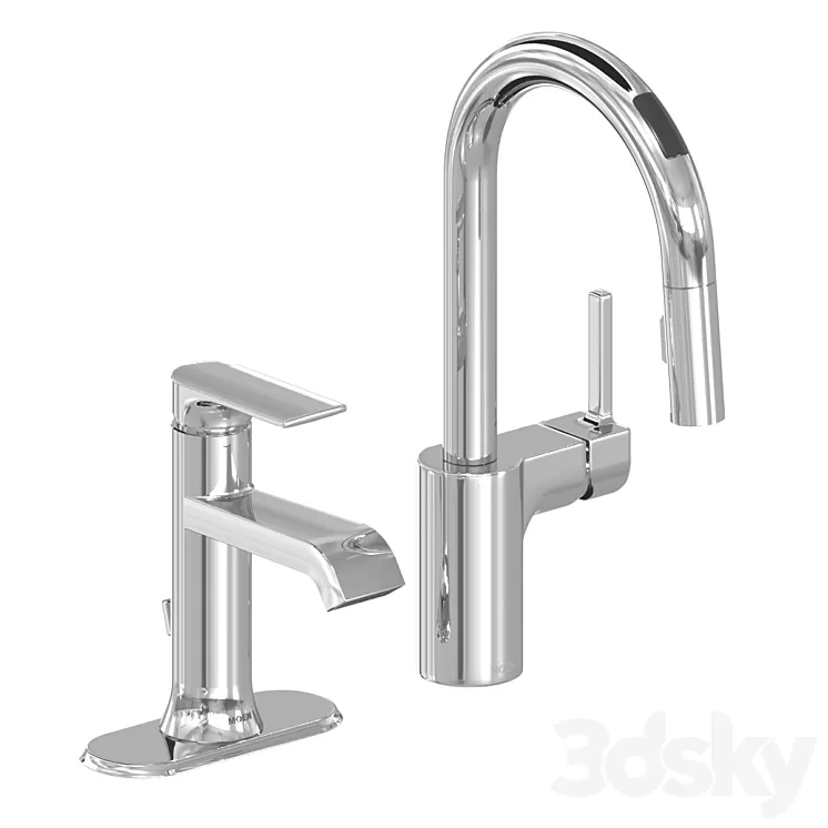 Moen bathroom kitchen faucet tap 3D Model Free
