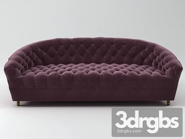 Mohair Sofa 3D Model Free